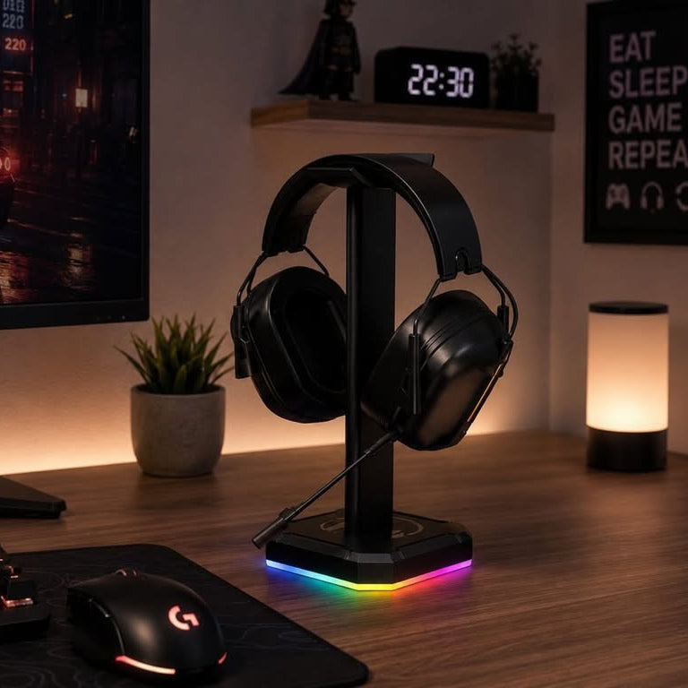 RGB Gaming Headphone Stand