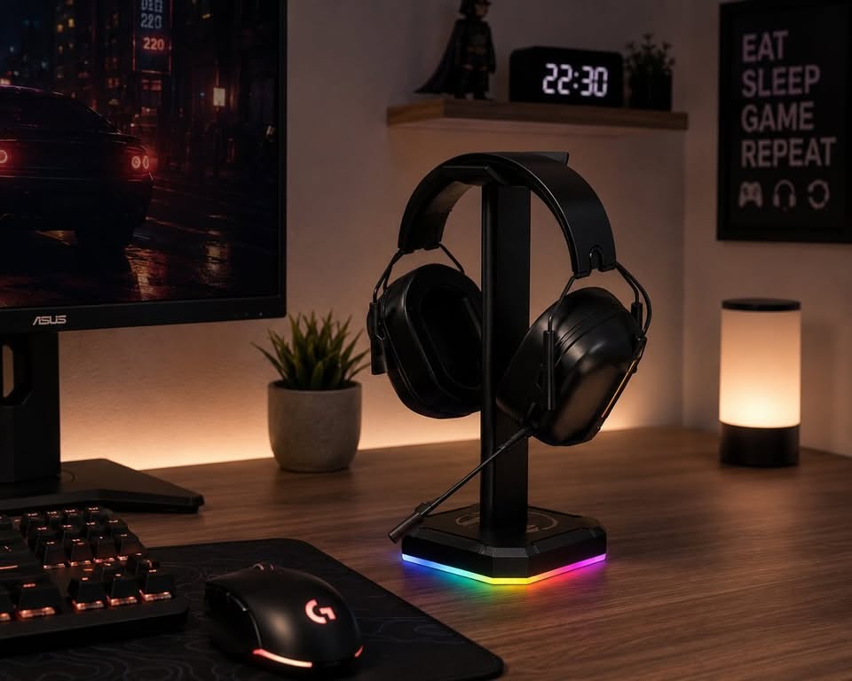 RGB Gaming Headphone Stand