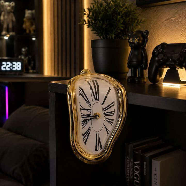 Surreal Melting Wall Clock – Modern Home & Office Decor
