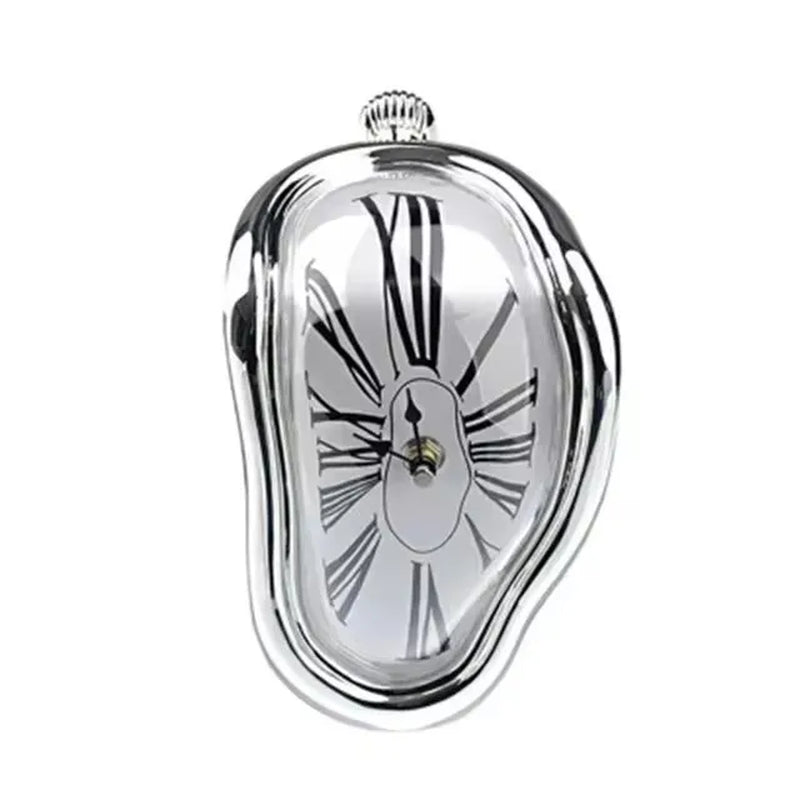 Melting Clock Melted Clock Gift Decor Art Inspired Wall Clock Twisted Shelf Hanging Surrealist for Decorative Shop Office Home