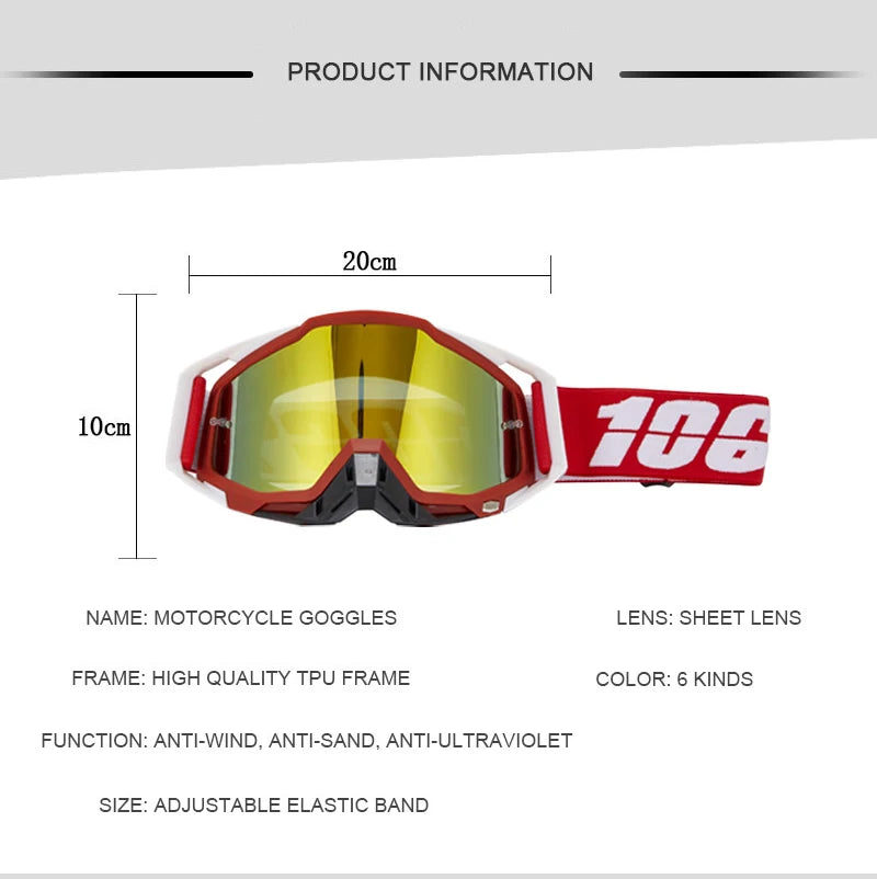 Motocross Goggles Sunglasses  Glasses Cycling Glasses Man Glasses Motorcycle Goggles Motocross Racing Goggles Motorcycle Glasses