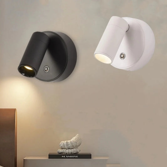 Rechargeable LED Wall Lamp – Wireless Magnetic Spotlight with 360° Rotation